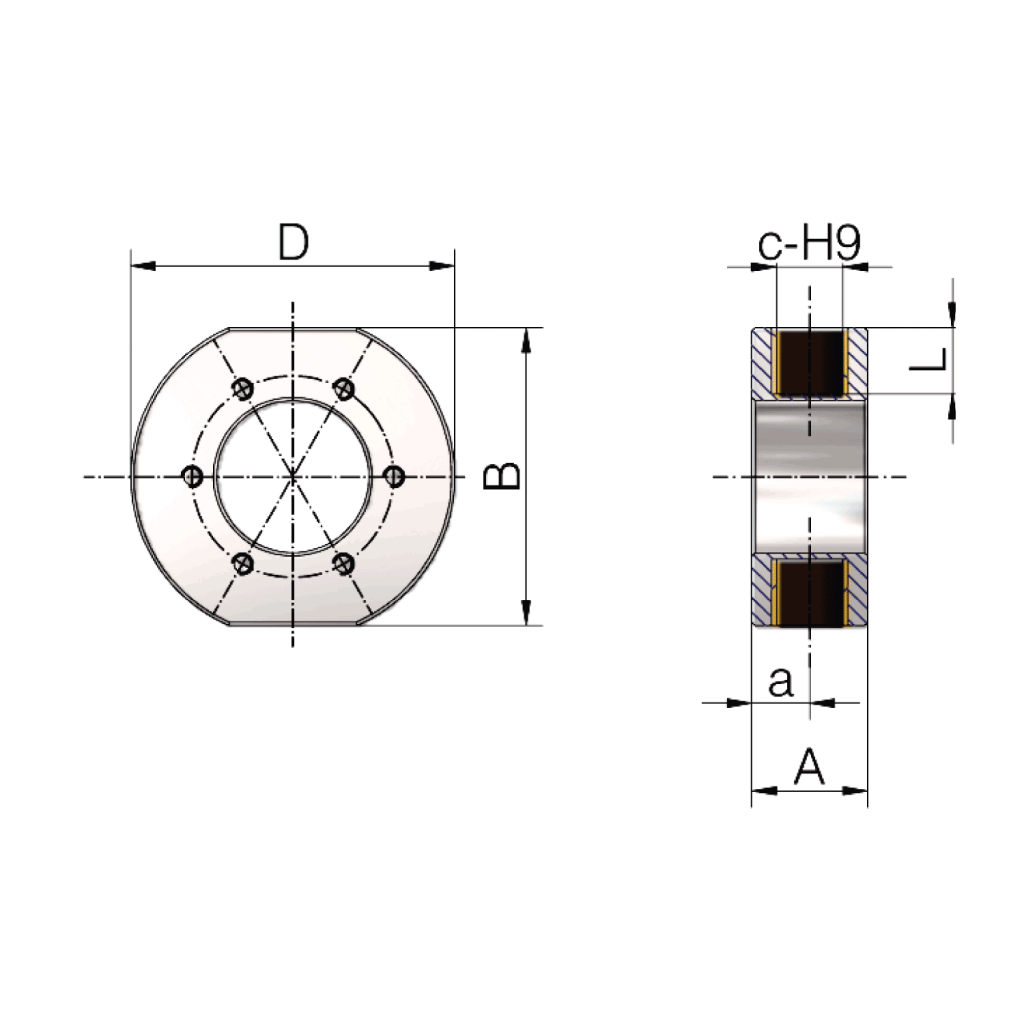 Adaptateur cardan DMA pour écrou Duplex DM | ZIMM