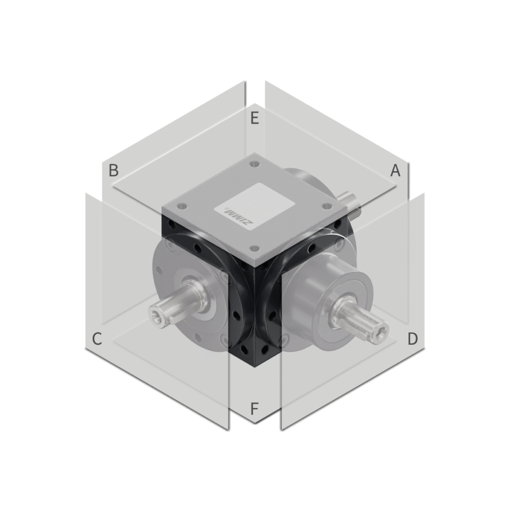 Renvois d’angle ZK | Fixation (face de montage)